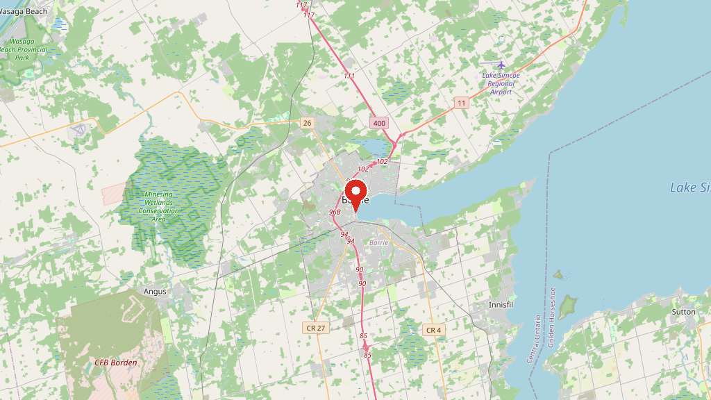 Map of our service area